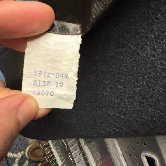 Pendleton Vintage wool trench coat  Gray USA Long Sleeve  Button up. - Picture 8 of 8